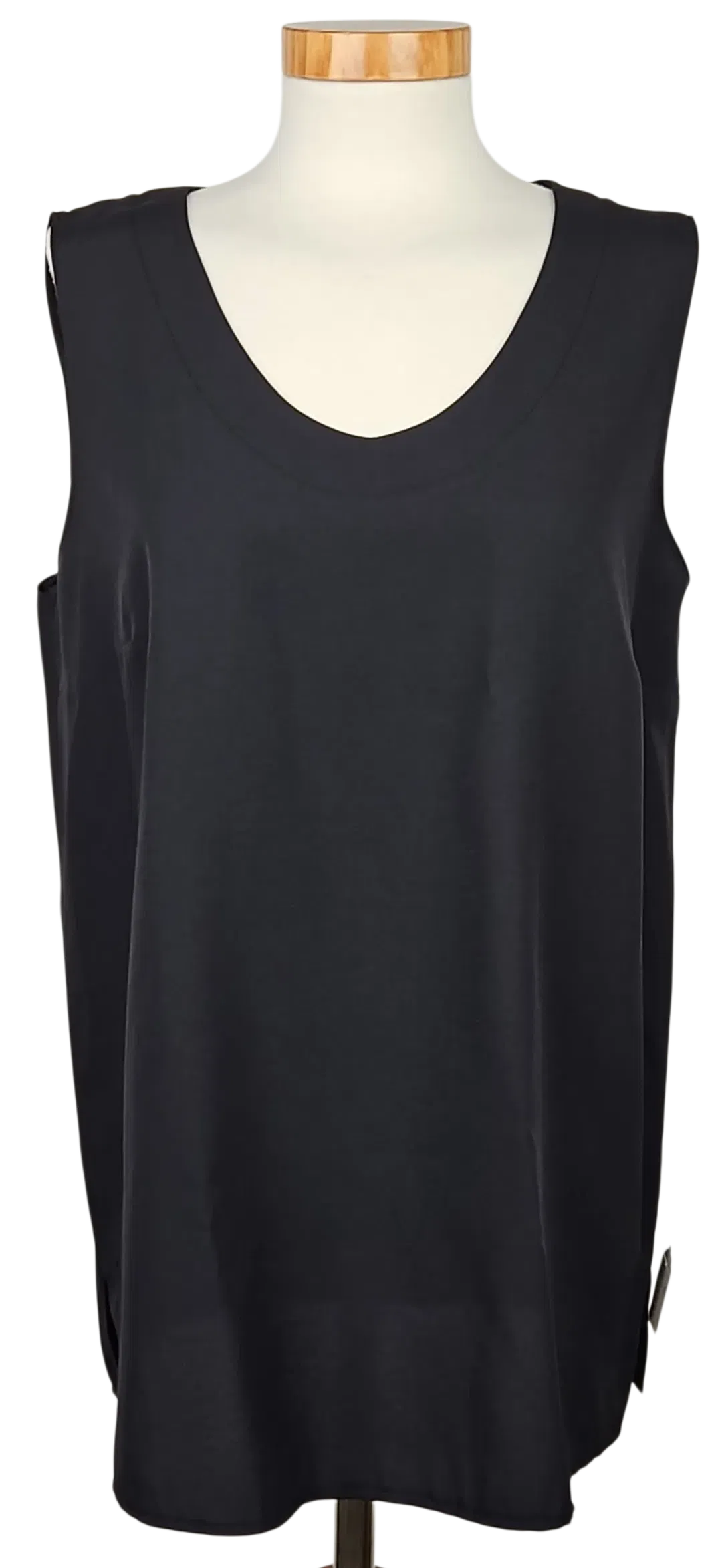 Rena Moden Vintage Damen Top, schwarz - Gr. L  - Bild 4