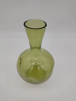 Vintage Glasvase, grün - Bild 3