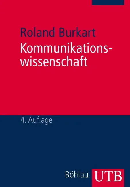 Kommunikationswissenschaft - Roland Burkart - Bild 1