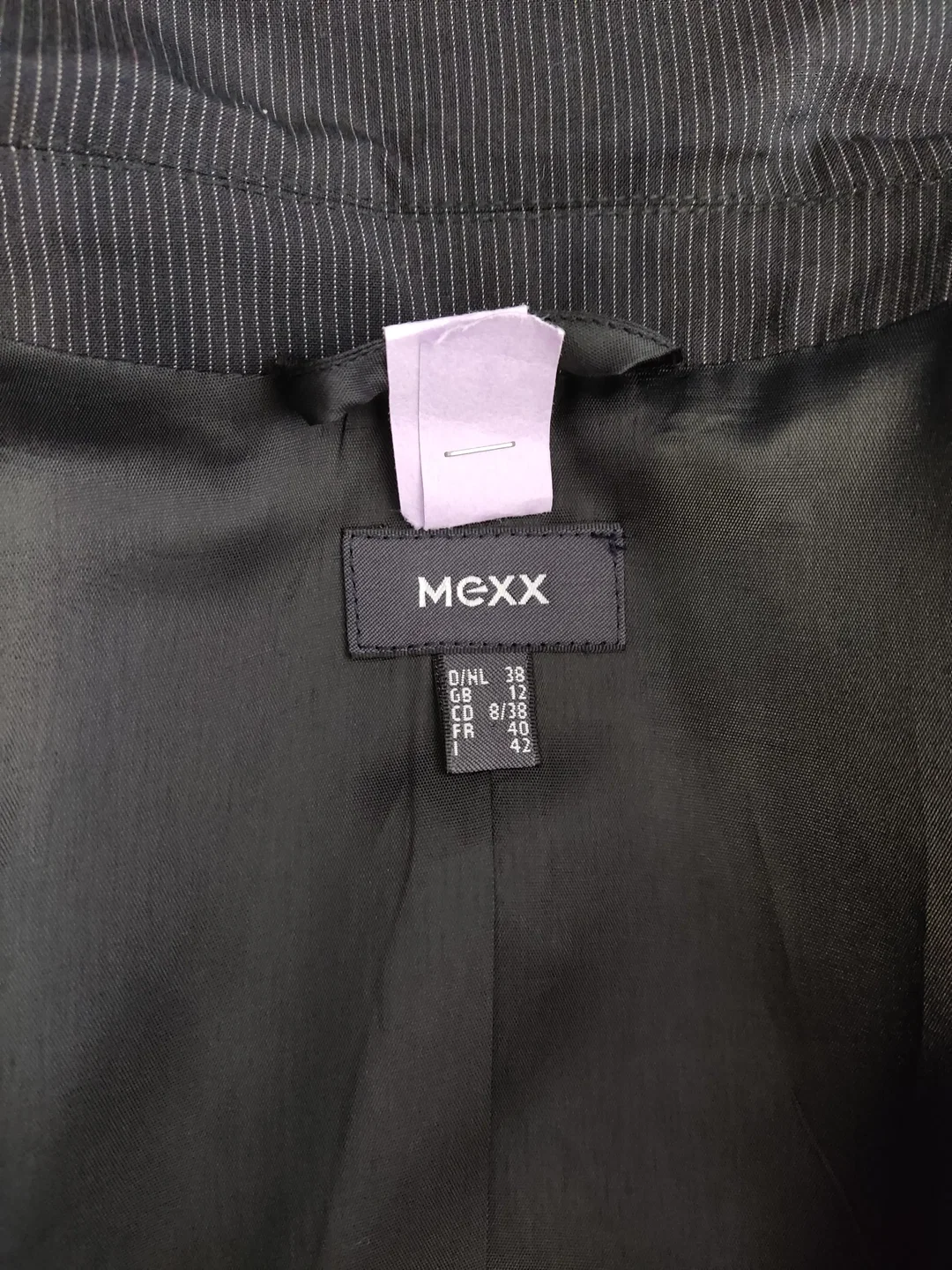 MEXX Hosenanzug Damen Mischfaser Gestreift | Zeitloser Klassiker; Blazer GR. 38; Hose GR. 36 – Bild 7