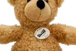 Steiff Teddybär Fynn 28cm Beige Knopf im Ohr gelbe Fahne Nr. 111471 - Bild 2