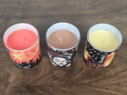 Duftkerzen im Glas - weihnachtliches Motiv - 3 Stück  - Bild 2