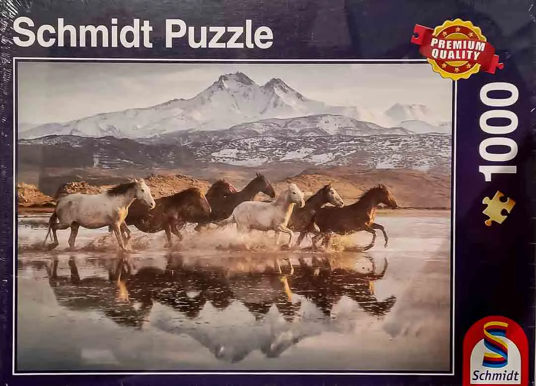 Schmidt Puzzle Wilde Pferde im Wasser 1000 Teile Neu & OVP - Bild 1