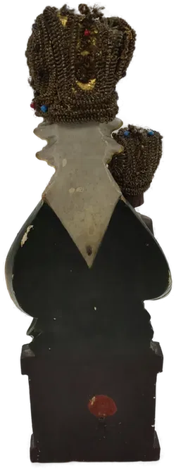 Skulptur Madonna mit Kind aus Holz, 42cm hoch - Bild 6