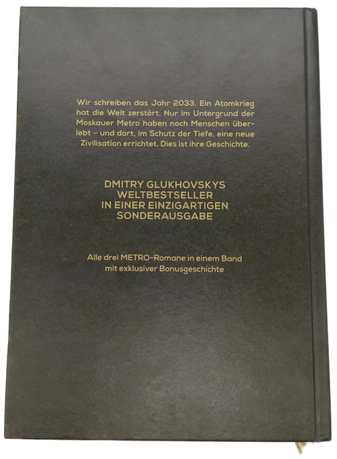 GLUKHOVSKY "Metro  Die Trilogie" Gebundene Ausgabe  – Bild 3