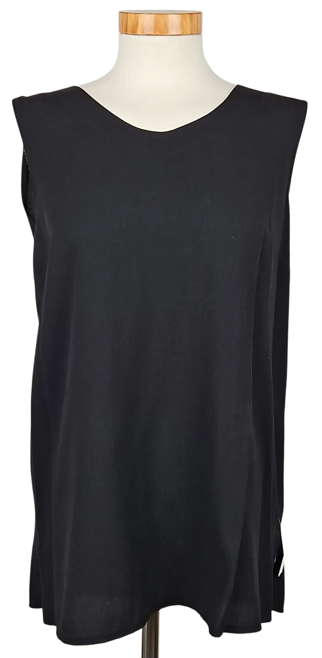 Rena Moden Vintage Damen Top, schwarz - Gr. L  - Bild 1