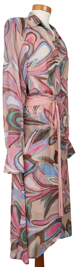 Maryley Damen Maxikleid, rosa - Gr. M  - Bild 3