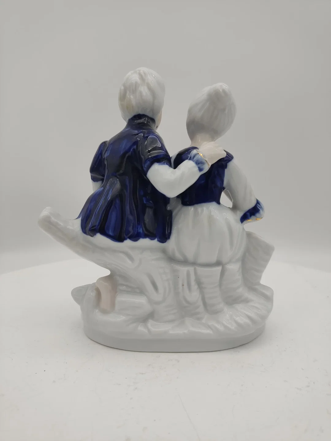 Porzellan Figur Rokoko Paar, Höhe 16 cm – Bild 2