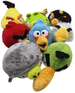 Set: 8 Plüschfiguren "Angry Birds 2"