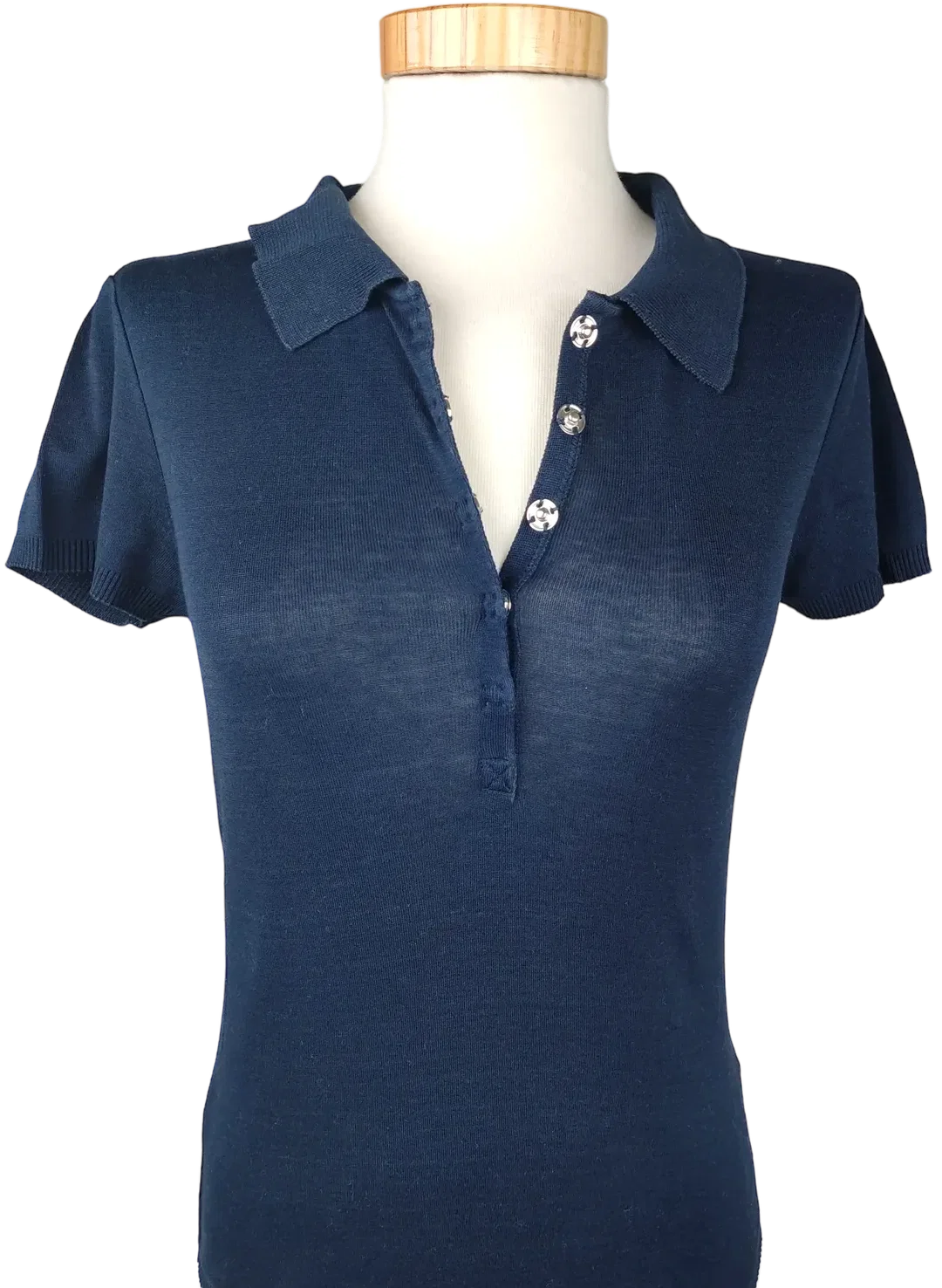 Joseph Damen Polo Shirt, marine - Gr. M (sehr klein geschnitten, eher s - xs) – Bild 3