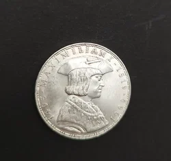 Gedenkmünze 50 Schilling-450 Todestag Kaiser Maximilian l, 1969 - Bild 3