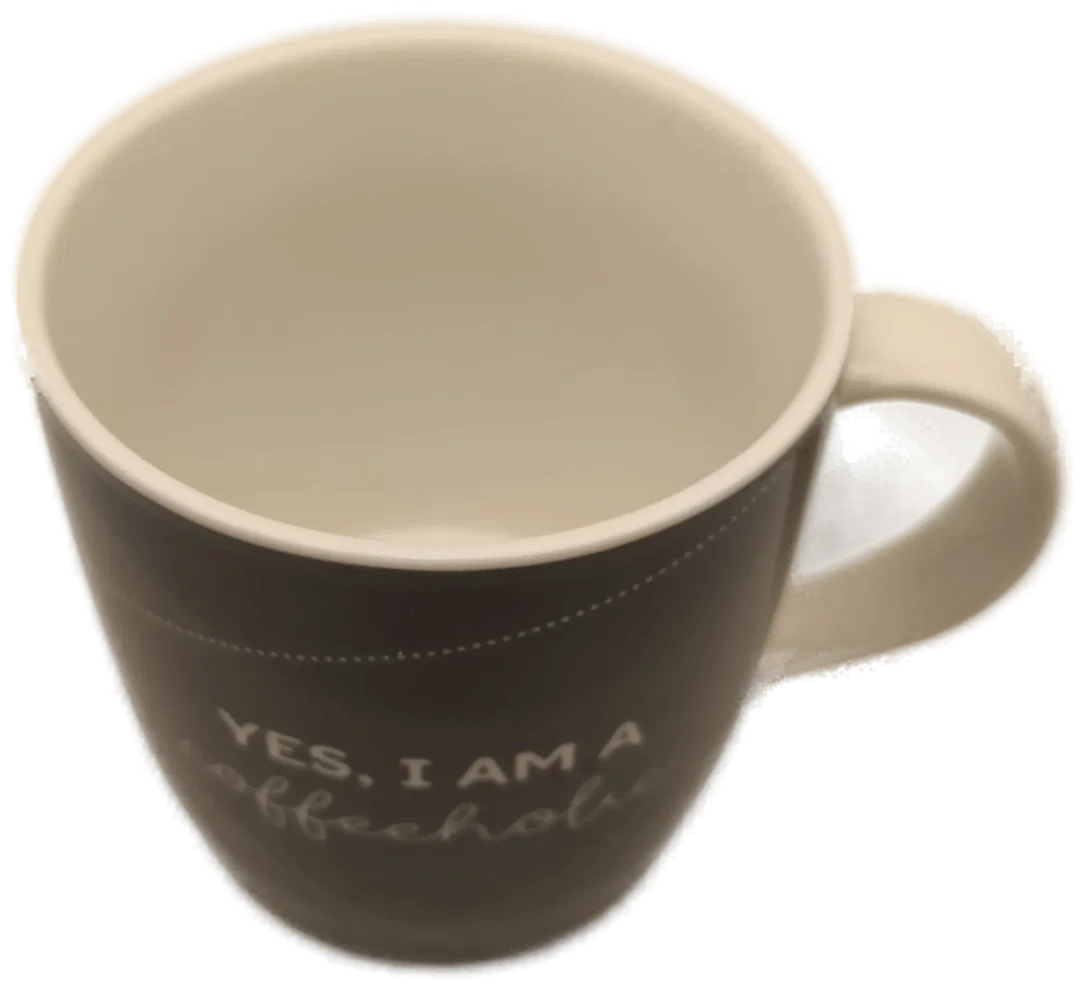 Kaffeetasse, Kaffeehäferl "coffeeholic" – Bild 3