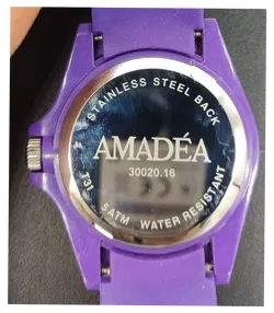 Uhr AMADÉA Wasserdicht Damenuhr / Violett - Bild 2