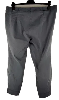 Stretchhose 'C&A', mit Gummizugbund und Zipp, grau mit Ziernähten, Größe 52 - Bild 3