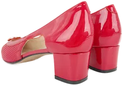 Donna Laura Venezia Vero Cuoio Damen Pumps, rot - Gr. 41 - Bild 4