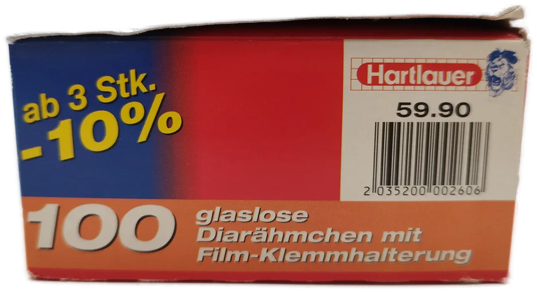 TECCO2 Glaslose Diarahmen mit Filmklemmhalterung - 100 Stück / 24x36 – Bild 4