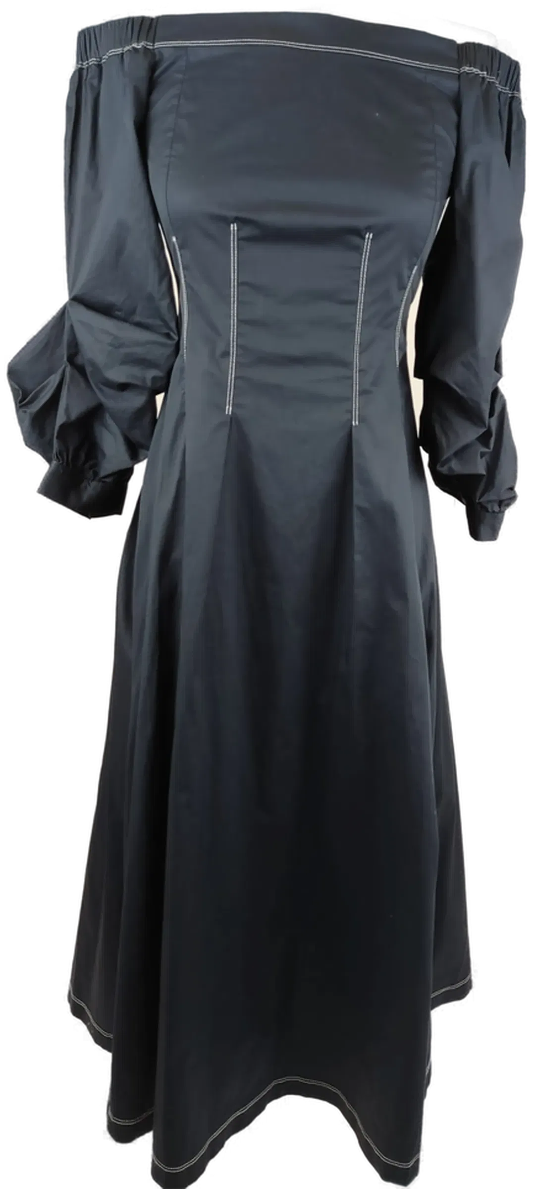 mint & berry Damen-Midikleid mit Carmen-Ausschnitt dunkelblau - XS/34 - Bild 1