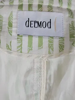 Delmod Vintage Damen Blazer, weiß/grün - Gr. XL  - Bild 5