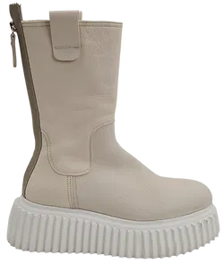 AGL Damen Plateau Leder Boots, creme - Gr. 36 - Bild 2