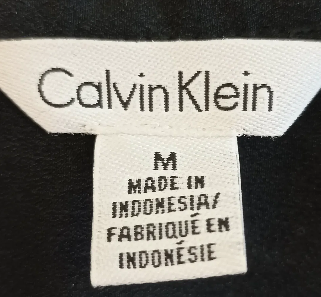 Calvin Klein Damenbluse schwarz/transparent schwarz Gr. M – Bild 3