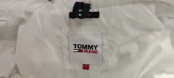 Tommy Jeans Damensteppjacke mit Kapuze in weiß, Größe S - Bild 5