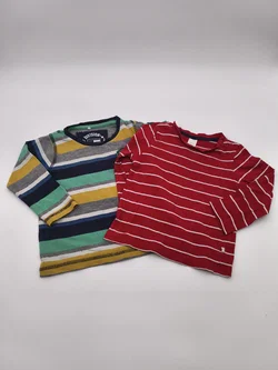 2 Langarm - Shirts, Gr. 86, Junge