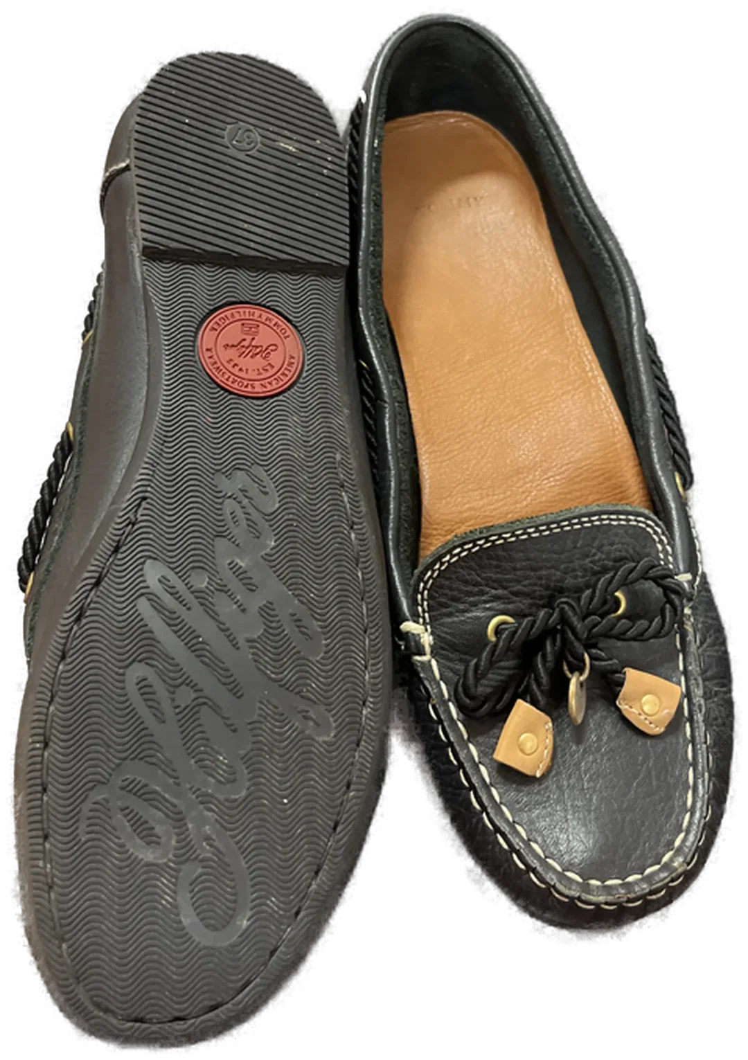 HILFIGER Mokassin Damenschuh Leder Gr. 37 – Bild 2