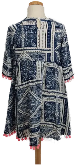 Shein Kinder Kleid weiß/blau Gr. 140 - Bild 2