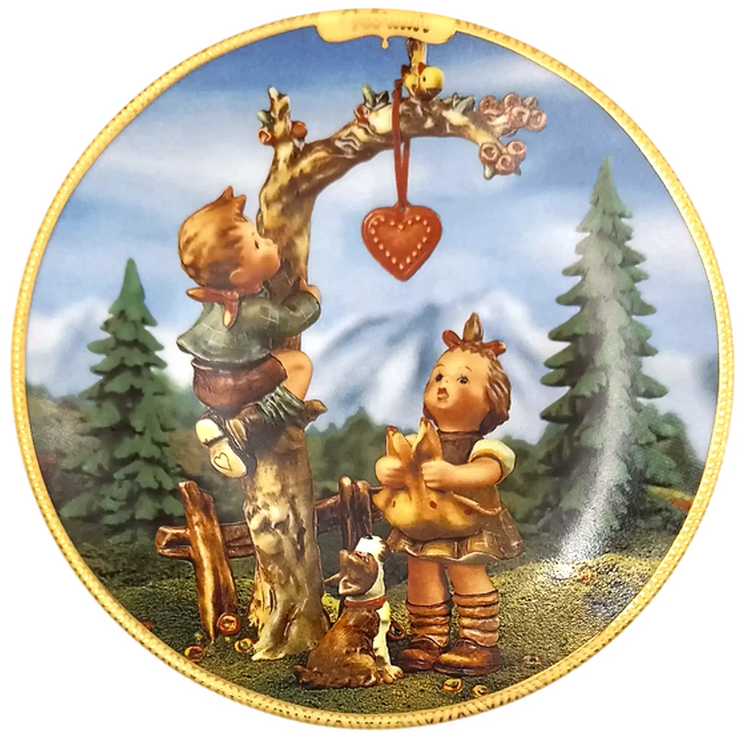 Sammelteller „Kindheitsfreuden der Jahreszeiten“ von M.I. Hummel - Februar (Teller A 662) – Bild 1