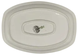 Comte Harrach Karlsbad Teller in weiß mit Blumenmuster, Länge 28,5cm - Bild 2