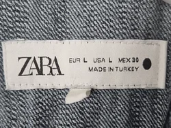 ZARA Damen Jeanstop, blau - Gr. L - Bild 3