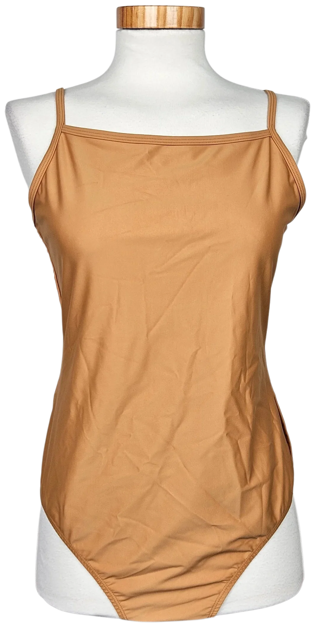 Organic Basics Damen Badeanzug, ocker - Gr. XL - Bild 1