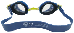 Tchibo Haifisch Schwimmbrille - Band ca. 35cm / blau-gelb – Vorschau 3