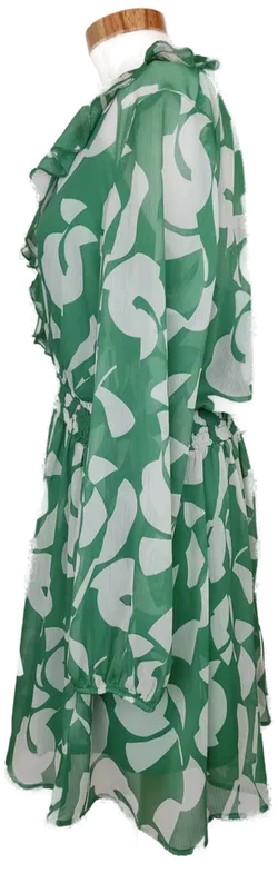 C&A Damen Boho Kleid grün/weiß gemustert - M/38 - Bild 3