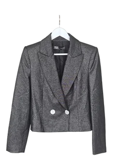 ZARA Damen Blazer, silber - Gr. S – Vorschau 1