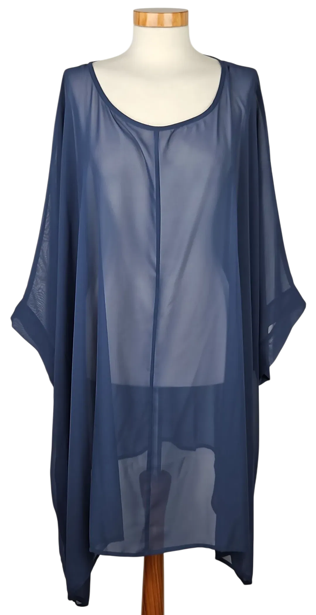 Ulla Popken Damen Tunika, blau - Gr. EU 58/60 - Bild 4