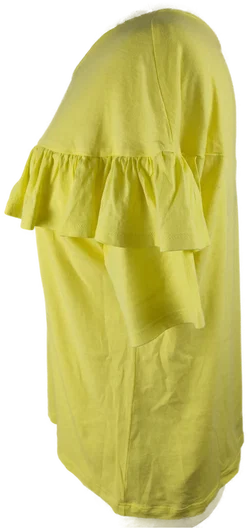 MANGO Damen T-Shirt Unifarben Gr. 40 | Zeitloses Basic - Bild 2