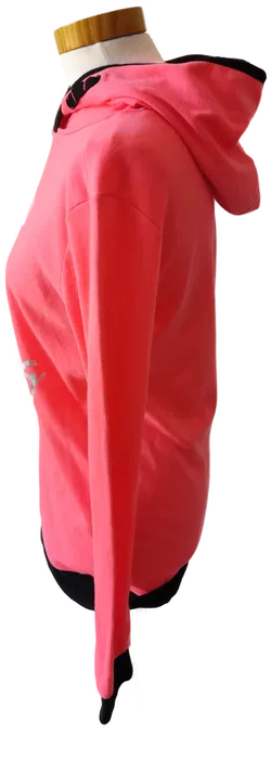 Y.F.K. Kinder Kapuzenpullover, neon-pink mit Aufdruck - Gr. 170/176 - Bild 2