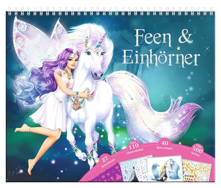 Kreativmappe - Feen & Einhörner - Bild 1