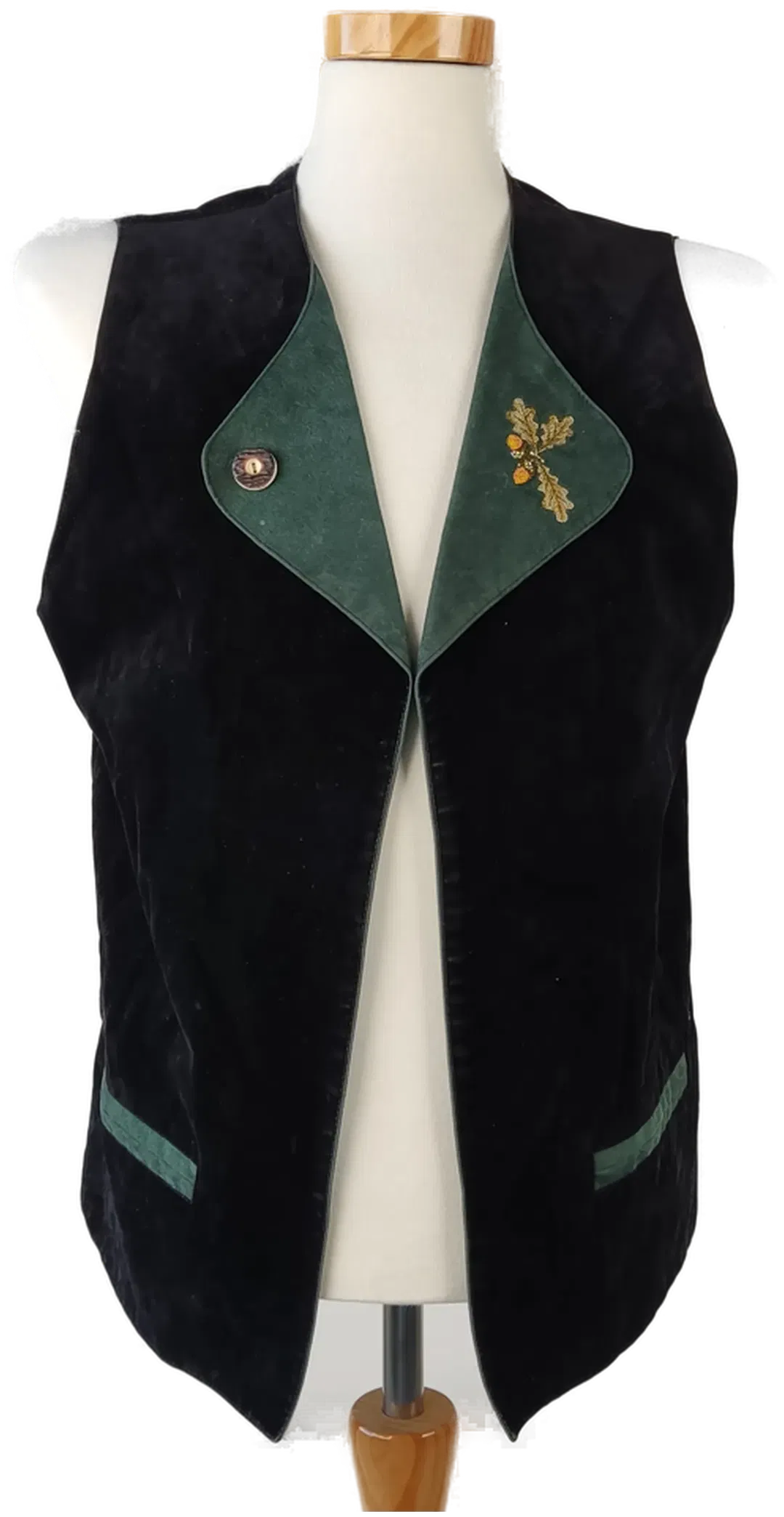 V Modell Herren Trachtengilet schwarz, grün - M - Bild 4