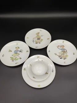 Winterling - Vintage Moccatasse & 4x Dessert-Teller - Bild 2
