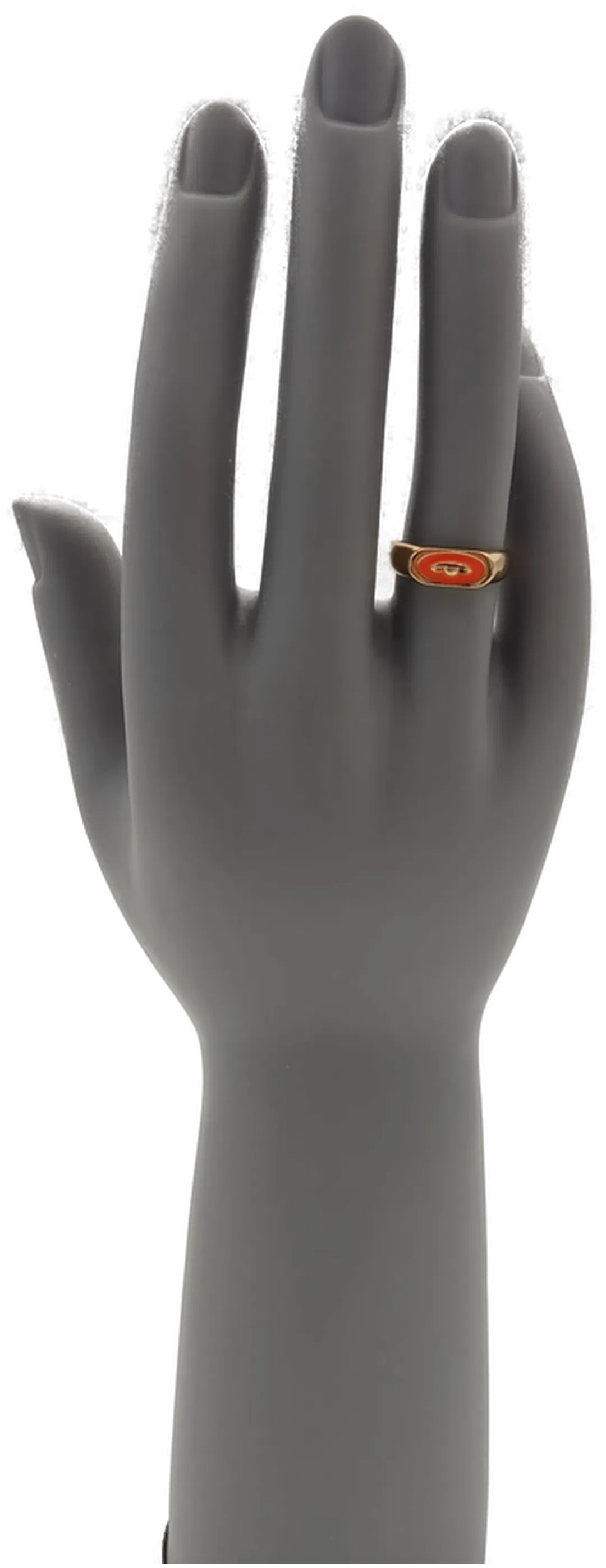 Ring golden mit orangem Auge Damen - Bild 1