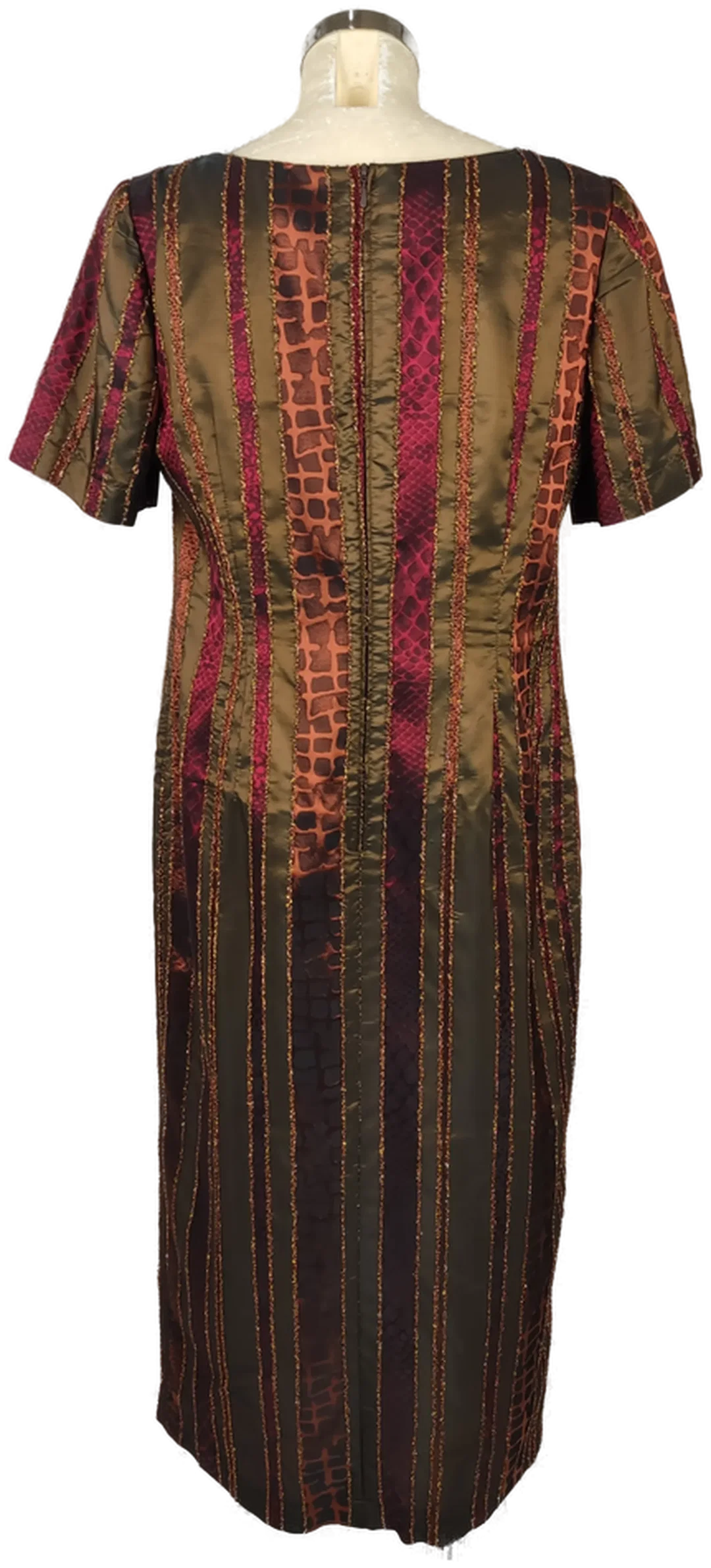 Maxi-Abendkleid Bronzestreifen | Petra  Wiechmann Euro 42 – Bild 2