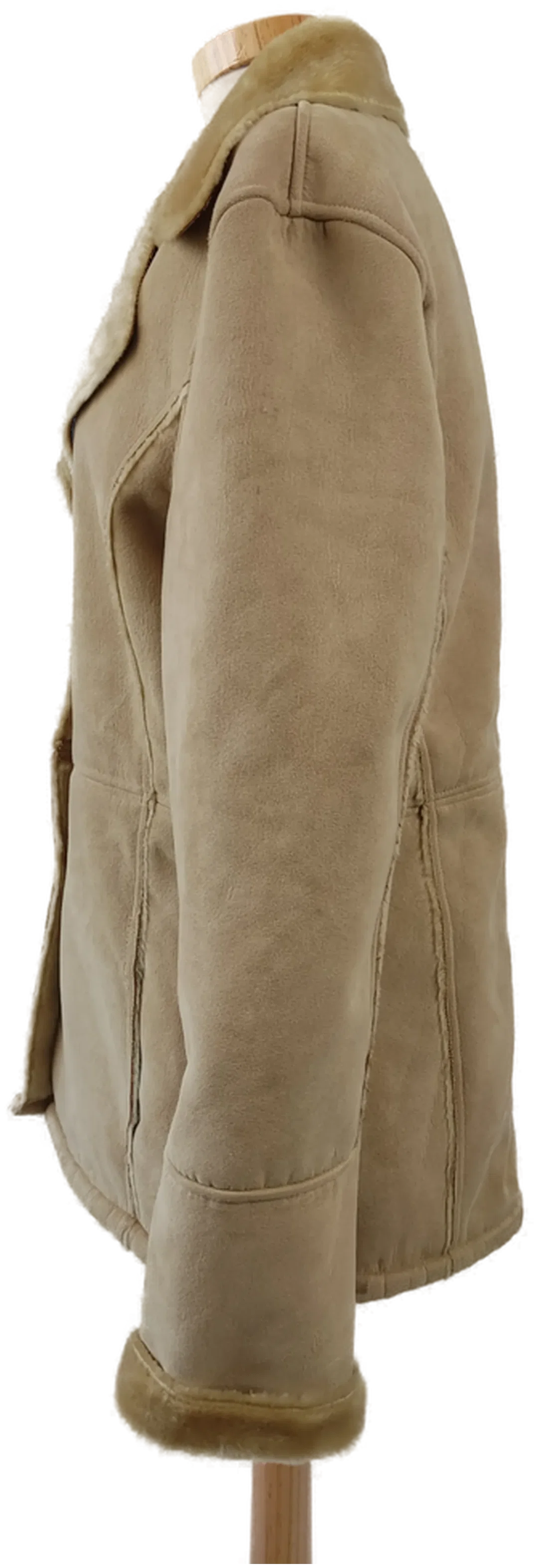 Saix Damen Mantel hellbraun - L 42/44 – Bild 2