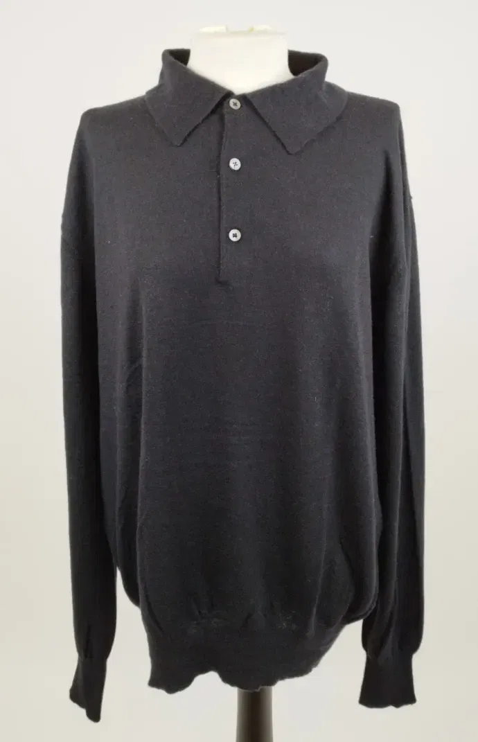 Hemisphere Pullover im Polo-Stil - Gr. 54 / 100% Kaschmir - Bild 4