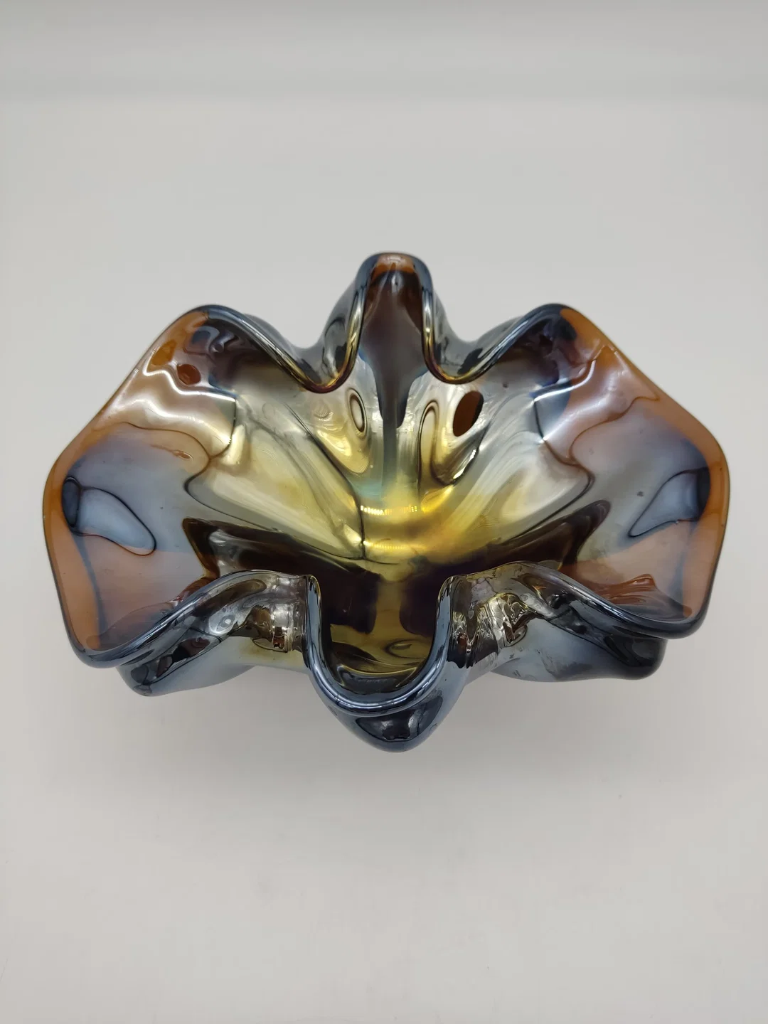 Mid-Century Glasschale - perlmutt – Bild 4