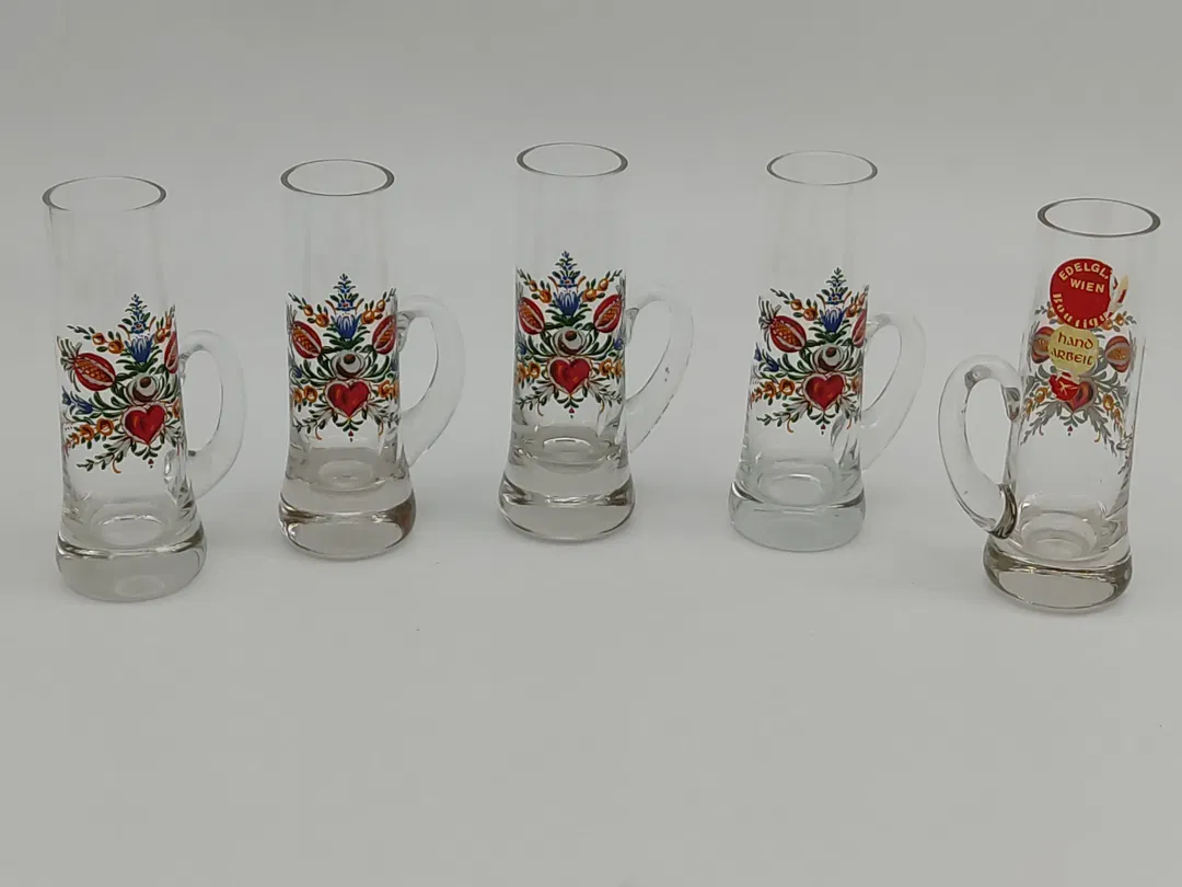 5 handbemalte Schnapsgläser - Bild 1