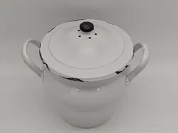 Austria Emaile Topf mit Deckel - Bild 2