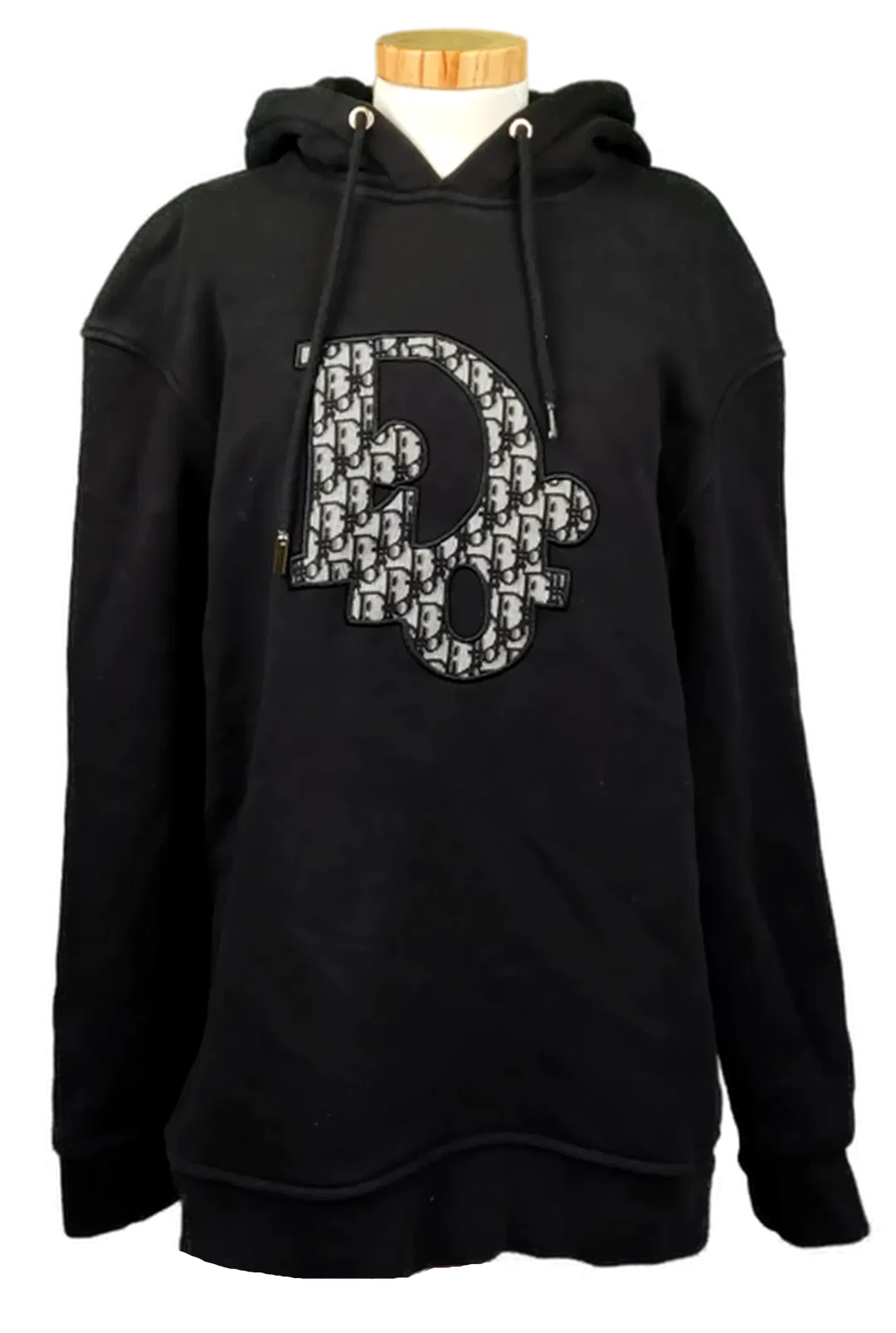 Dior Damen Hoodie schwarz mit Logo Gr. L - Bild 1