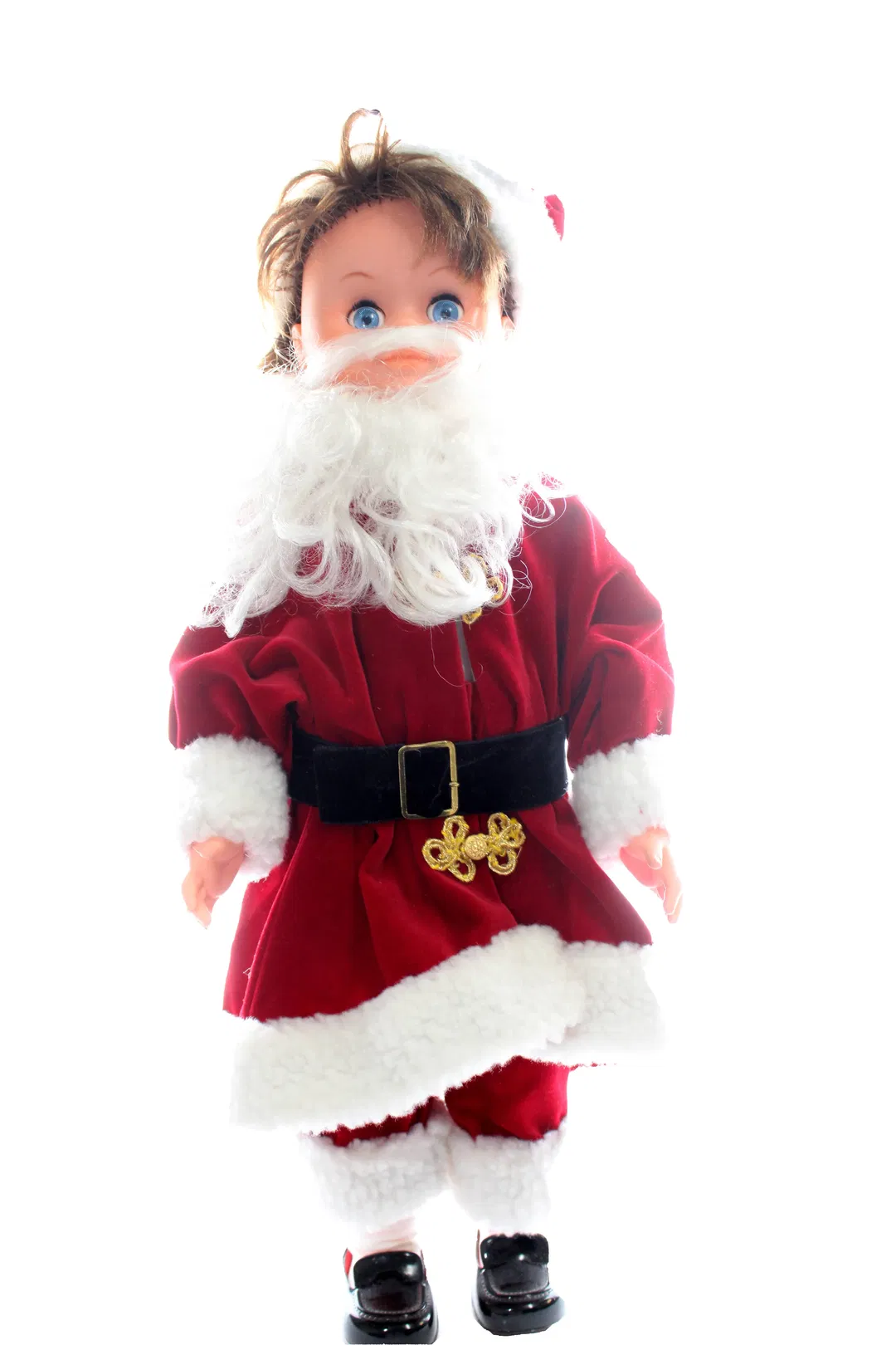 Hamiro Weihnachtsmann / Nikolaus Puppe ca. 59 cm – Originalkleidung – mit Originalkarton (Gebrauchsspuren) - Bild 4